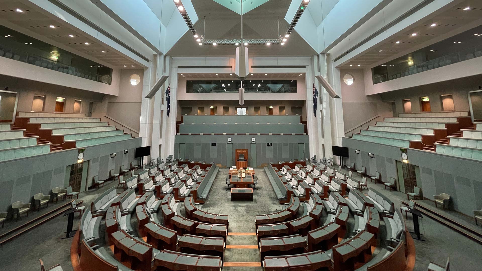 Photo inside the House of Representatives at Parliament House