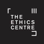 Black and white Ethics Centre logo