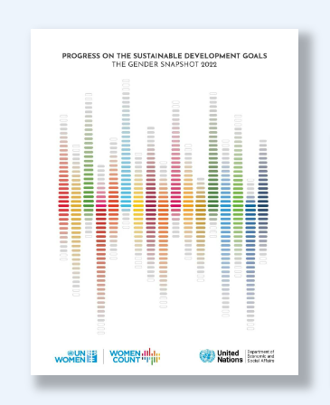Cover of the report "Gender snapshot 2022"