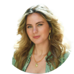 Profile photo of Charlotte Mortlock, smiling, long wavy blonde hair