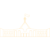 Line illustration of federal parliament