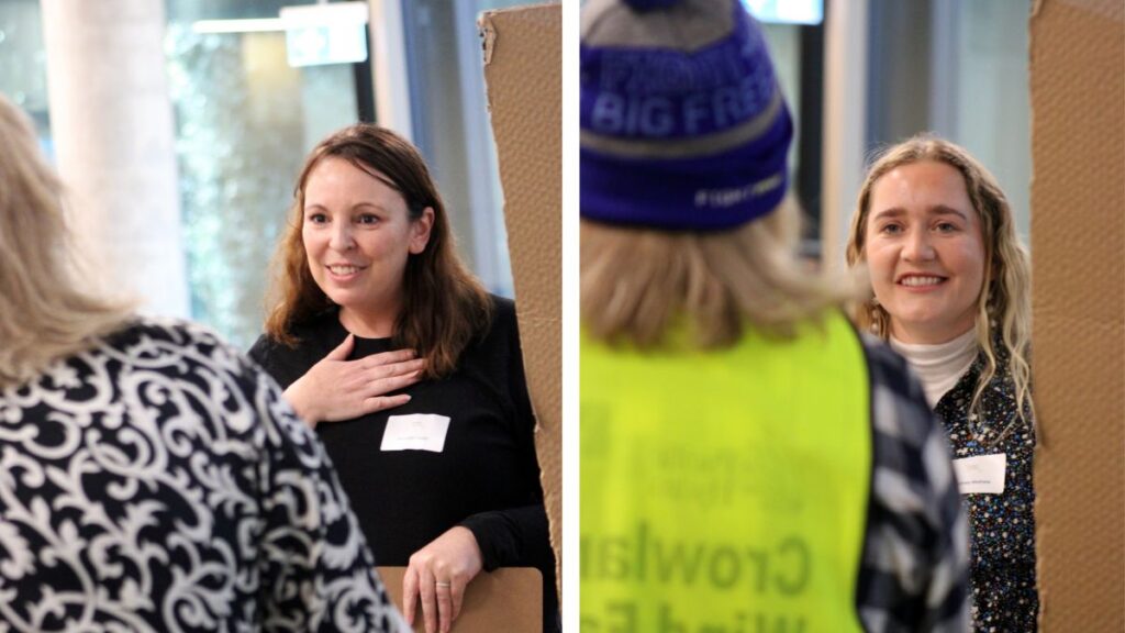 Doorknocking roleplay with Claire Ferres Miles